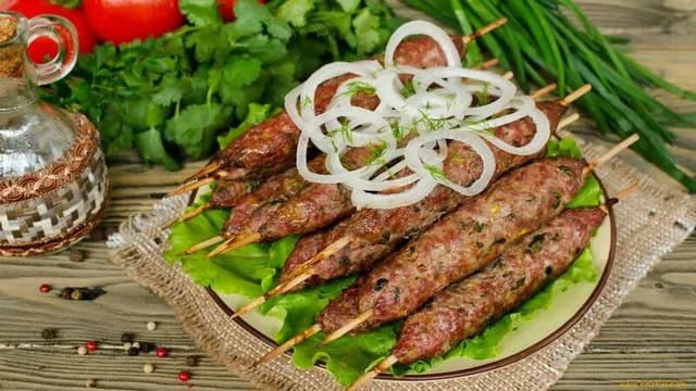 Люля-кебаб из форели